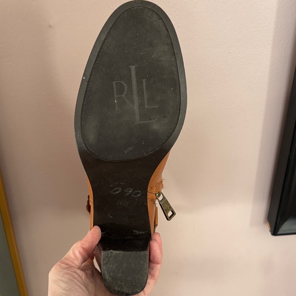 Ralph Lauren Brown Ankle Booties - Picture 2 of 4